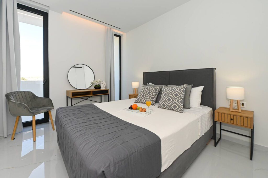 Bedroom A (1) of City Gem Suite Heraklion Crete at KM Living