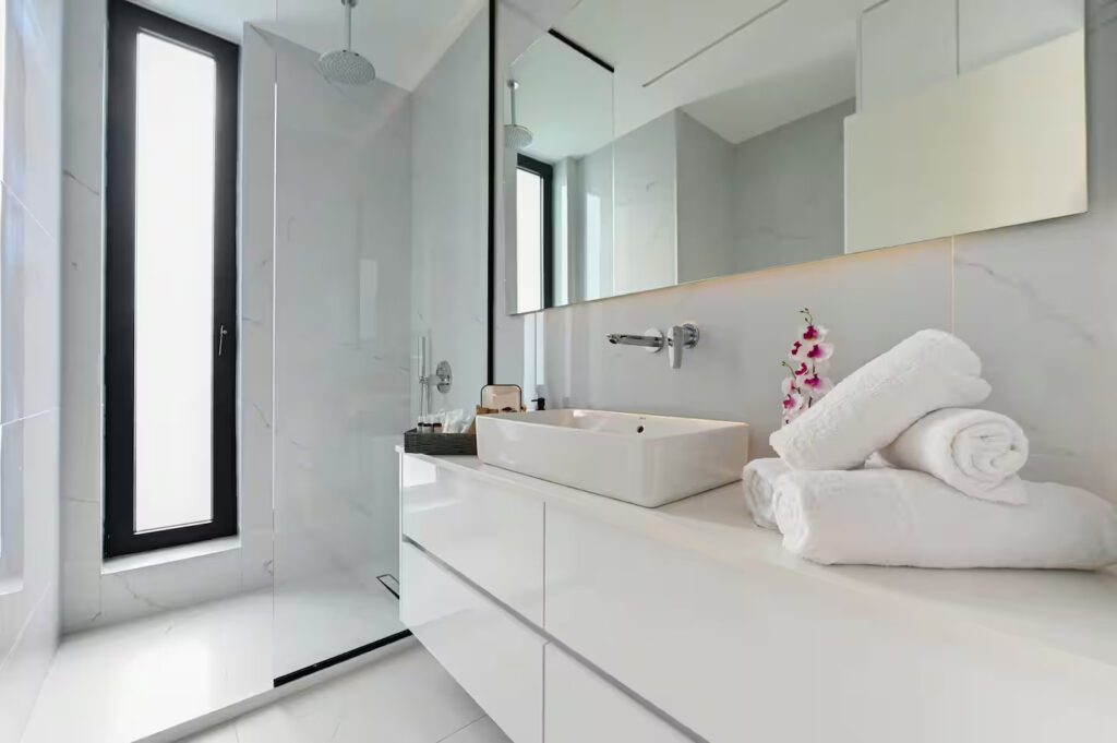 Full Bathroom A (1) of City Gem Suite Heraklion Crete at KM Living