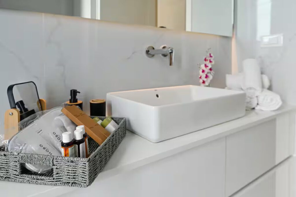 Full Bathroom B (1) of City Gem Suite Heraklion Crete at KM Living