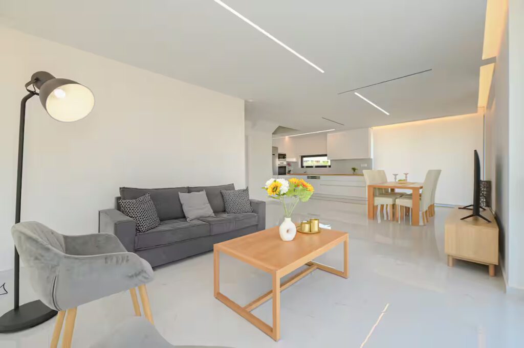 Living room (1) of City Gem Suite Heraklion Crete at KM Living