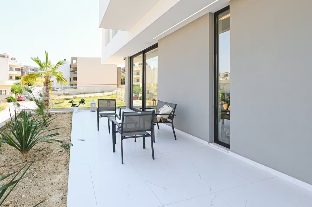 Patio (3) of City Gem Suite Heraklion Crete at KM Living