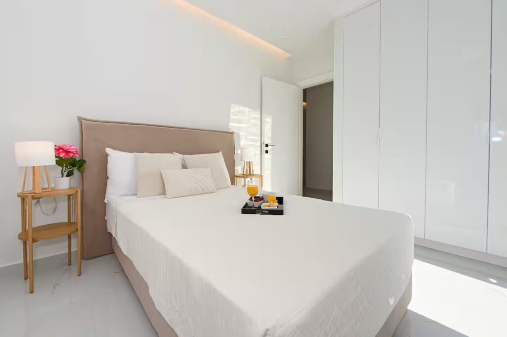 Bedroom 2 (3) of The Grand Deluxe Suite Heraklion Crete at KM Living